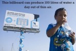 Amazing! Billboard Makes Water From The Thin Air